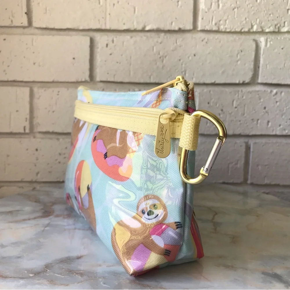 Thirty One Pencil Makeup Pouch Accessories Pool Day Sloths